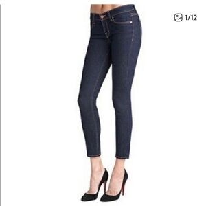 JBrand Cropped Pencil Jeans in Ink Size 28
